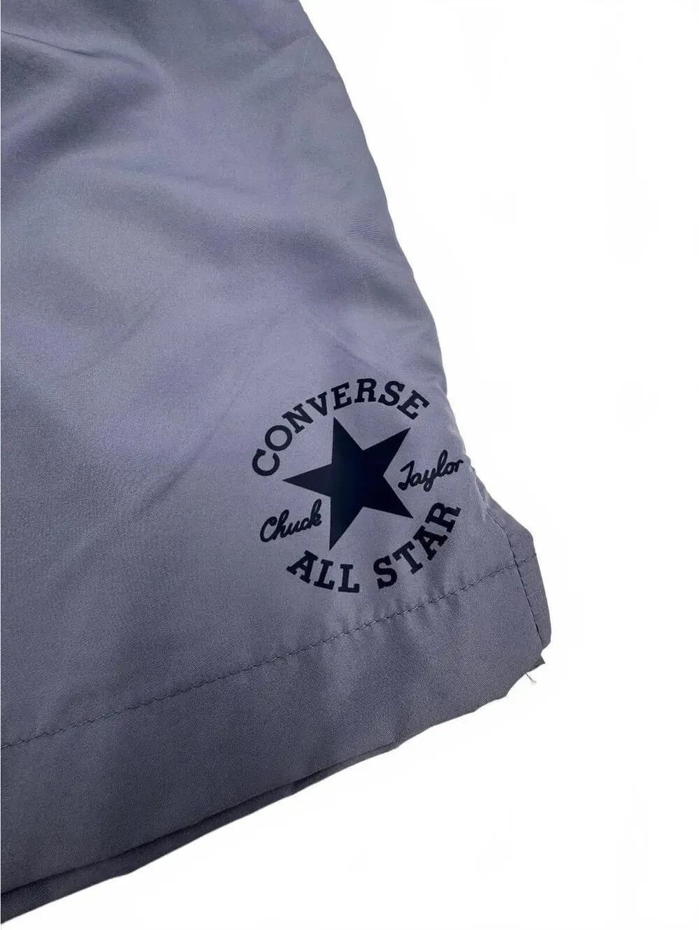 Converse All Star Gray Athletic Shorts with Elastic Waistband, Size Medium